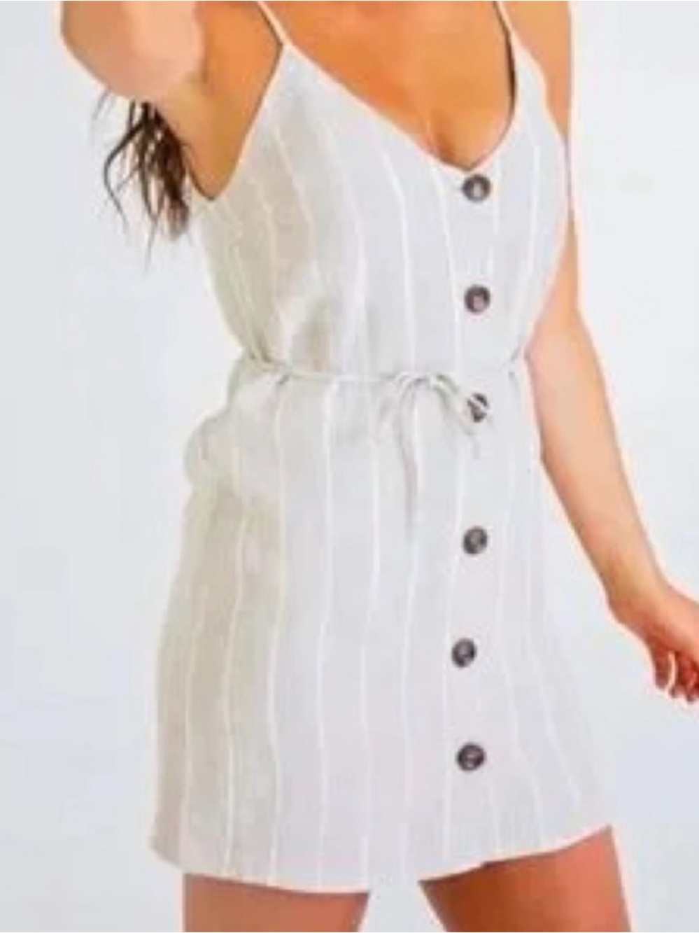 NWT Karlie Sundae Linen Dress in Flax sz. Small